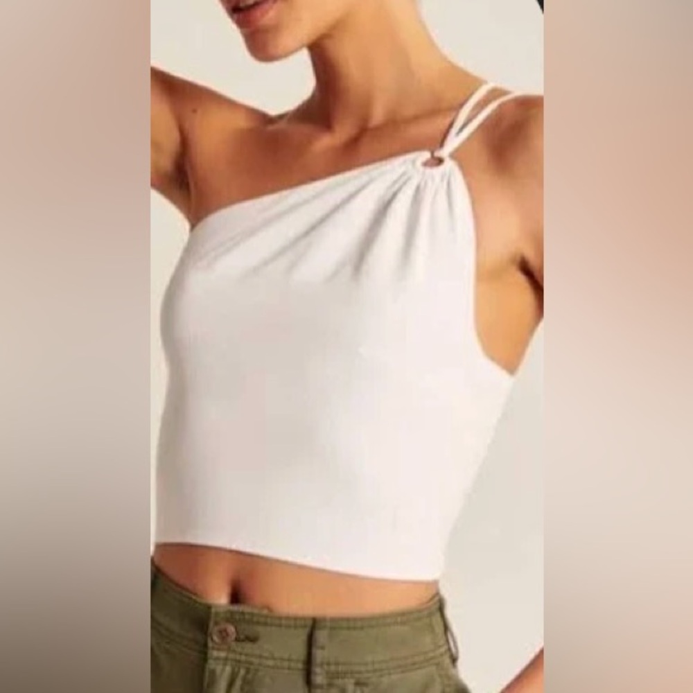 Abercrombie & Fitch Asymmetrical One-Shoulder Top - XS